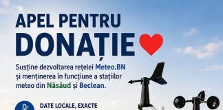 Furtunile au lăsat fără senzori stațiile ONG „Meteo.BN” din Năsăud și Beclean. Cum putem ajuta: