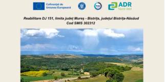 Consiliul Județean BN: Prin reabilitarea DJ 151, limita județ Mureș – BN se estimează un număr de utilizatori de până la 40 milioane de pasageri-kilometri pe an