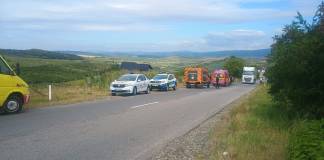 FOTO: Accident pe Dealul Târgului, cu două victime