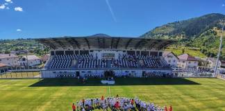 FOTO – Investiție de peste 20 de milioane de lei, la Rodna: Complexul sportiv cu stadion la standarde UEFA, inaugurat!