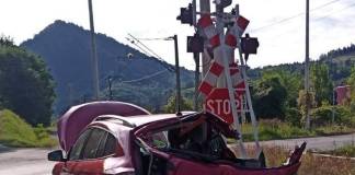 Mașină lovită de tren, la Măgura Ilvei!