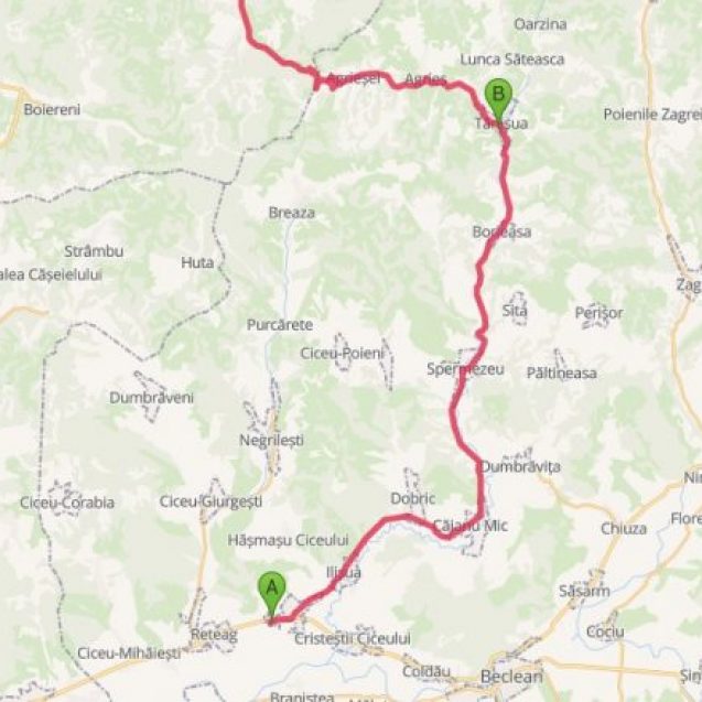 Rută ocolitoare a comunei Ciceu Giurgești pentru cei ce vin sau merg spre Maramureș Rută ocolitoare a comunei Ciceu Giurgești pentru cei ce vin sau merg spre Maramureș